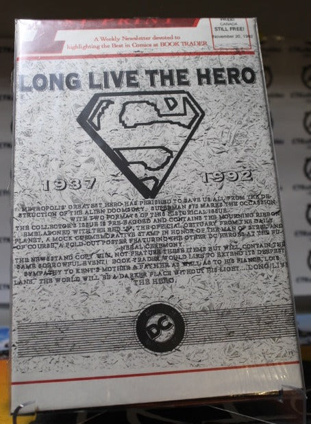 SUPERMAN # 75 DEATH OF SUPERMAN SEALED DOOMSDAY 1ST EDITION DC COMIC BOOK 1992