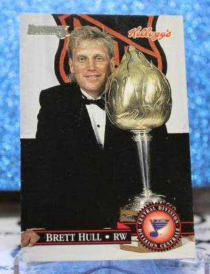 BRETT HULL THE MVP KELLOGG'S DONRUSS 1995-96 ST. LOUIS BLUES NHL HOCKEY TRADING CARD