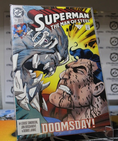 SUPERMAN THE MAN OF STEEL # 19 DOOMSDAY DC COMIC BOOK 1993