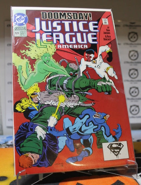 JUSTICE LEAGUE AMERICA # 69 DOOMSDAY DIRECT EDITION DC COMIC BOOK 1992