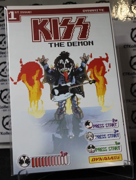 KISS THE DEMON # 1 VARIANT 8-BIT COVER 1ST ISSUE DYNAMITE COMIC BOOK 2017