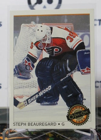 1992-93 O-PEE CHEE PREMIER STEPH BEAUREGARD # 88 HOCKEY GOALTENDER PHILADELPHIA FLYERS CARD