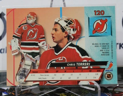 1992-93 FLEER ULTRA CHRIS TERRERI # 120 NEW JERSEY DEVILS NHL HOCKEY CARD
