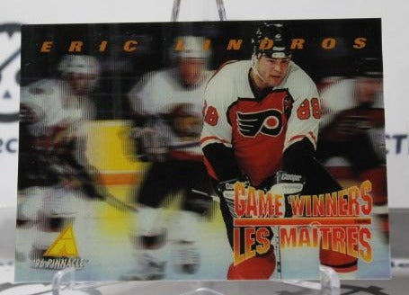ERIC LINDROS # McD-02 PINNACLE McDONALDS 1996-97 PHILADELPHIA FLYERS NHL HOCKEY TRADING CARD