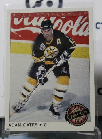 1992-93 O-PEE-CHEE PREMIER ADAM OATES # 13 STAR PERFORMERS BOSTON BRUINS NHL HOCKEY CARD