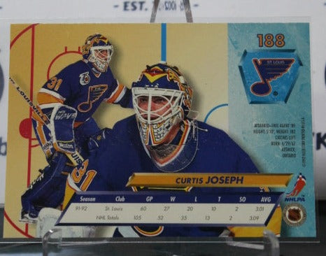 1992-93 FLEER ULTRA  CURTIS JOSEPH # 188  ST. LOUIS BLUES NHL HOCKEY CARD