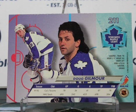 1992-93 FLEER ULTRA DOUG GILMOUR # 211 TORONTO MAPLE LEAFS NHL HOCKEY CARD