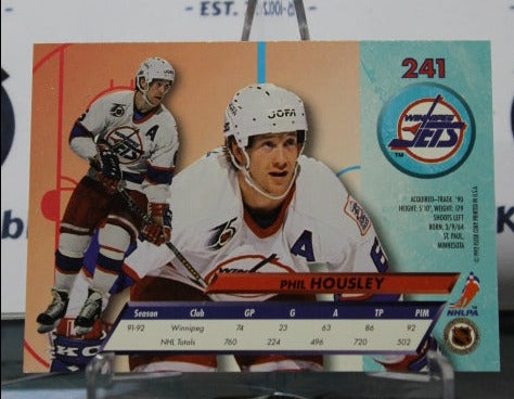 1992-93 FLEER ULTRA PHIL HOUSLEY # 241 WINNIPEG JETS NHL HOCKEY TRADING CARD