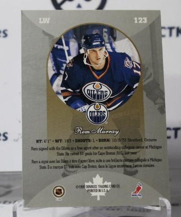 REM MURRAY # 123 DONRUSS CANADIAN ICE ROOKIE 1996-97 EDMONTON OILERS NHL HOCKEY TRADING CARD