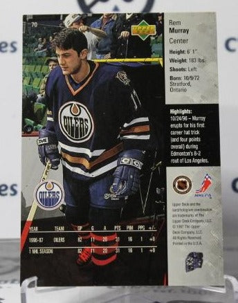 REM MURRAY # 70 UPPER DECK 1997-98 EDMONTON OILERS NHL HOCKEY TRADING CARD