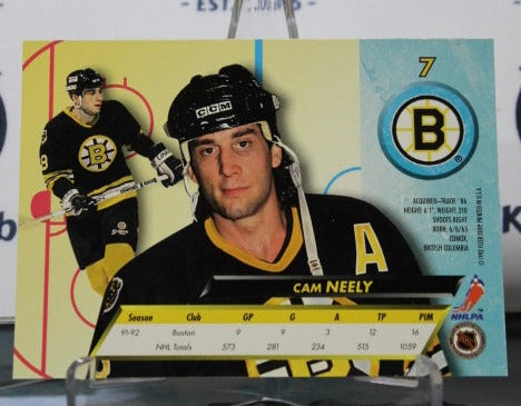1992-93 FLEER ULTRA CAM NEELY # 7 BOSTON BRUINS NHL HOCKEY CARD
