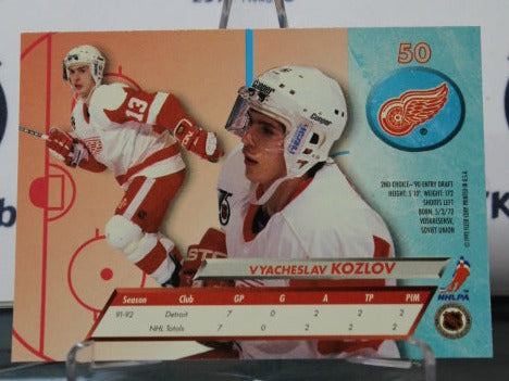 1992-93 FLEER ULTRA VYACHESLAV KOZLOV # 50 DETROIT RED WINGS NHL HOCKEY TRADING CARD