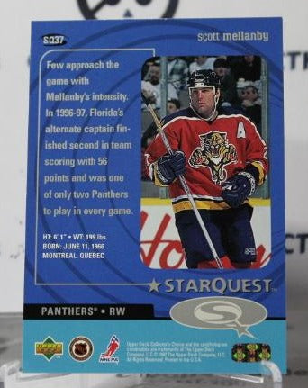 SCOTT MELLANBY # SQ37 UPPER DECK STAR QUEST 1997-98 FLORIDA PANTHERS NHL HOCKEY TRADING CARD