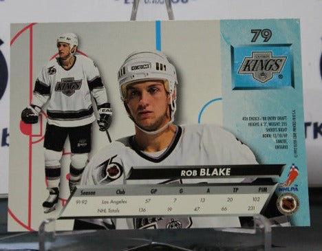 1992-93 FLEER ULTRA ROB BLAKE # 79 LOS ANGELES KINGS NHL HOCKEY TRADING CARD