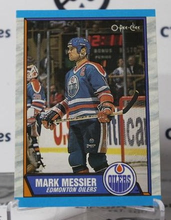 MARK MESSIER # 65 O-PEE CHEE 89-90 EDMONTON OILERS NHL HOCKEY TRADING CARD