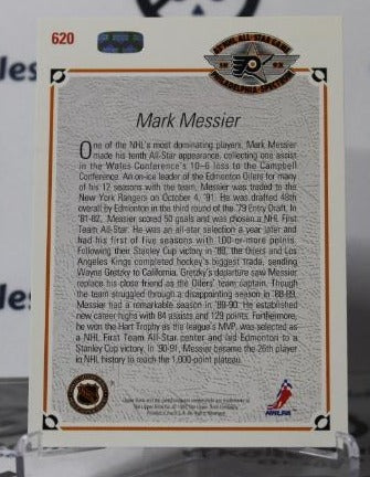MARK MESSIER #620 UPPER DECK 1991-92 NEW YORK RANGERS NHL HOCKEY TRADING CARD