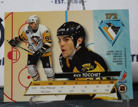 1992-93 FLEER ULTRA RICK TOCCHET # 172 PITTSBURGH PENGUINS NHL HOCKEY CARD