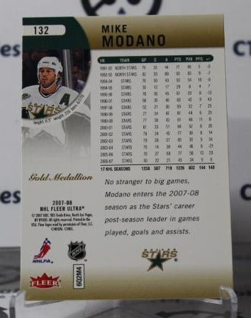 MIKE MODANO # 132 FLEER ULTRA 2007-08 DALLAS STARS NHL HOCKEY TRADING CARD