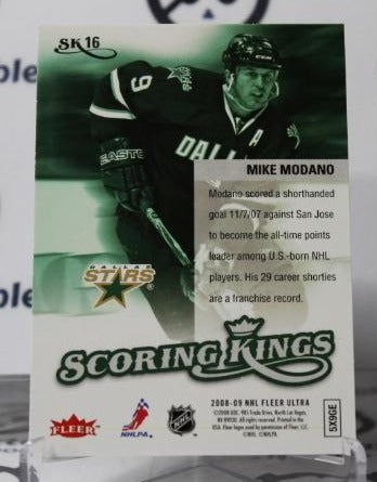 MIKE MODANO # SK16 SCORE KINGS FLEER ULTRA 2008-09 DALLAS STARS NHL HOCKEY TRADING CARD