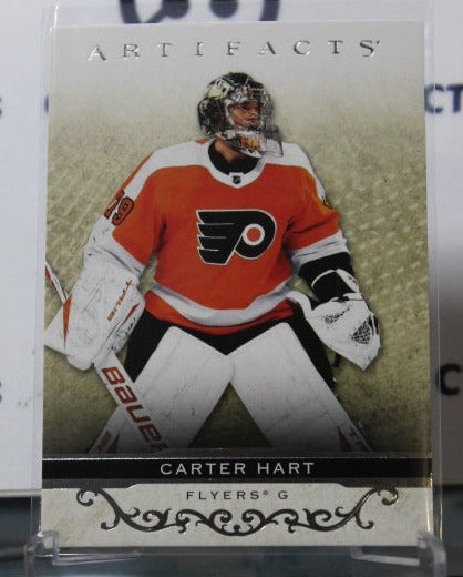 2021-22 UPPER DECK ARTIFACTS CARTER HART # 9 SILVER PHILADELPHIA FLYERS NHL HOCKEY CARD