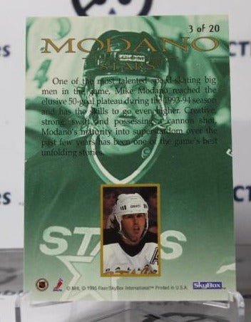 MIKE MODANO # 3 XCITED SKYBOX 1995-96 DALLAS STARS NHL HOCKEY TRADING CARD