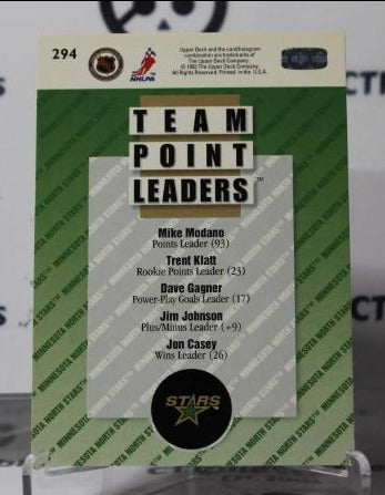 MIKE MODANO # 294 UPPER DECK 1993-94 DALLAS STARS NHL HOCKEY TRADING CARD