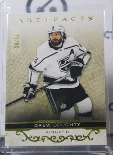 2021-22 UPPER DECK ARTIFACTS DREW DOUGHTY # 30 YELLOW 26/50 L A KINGS NHL HOCKEY CARD