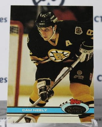 CAM NEELY # 64 TOPPS STADIUM CLUB 1991-92 BOSTON BRUINS NHL HOCKEY TRADING CARD