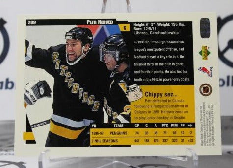 PETER NEDVED # 209 UPPER DECK 1997-98 PITTSBURGH PENGUINS NHL HOCKEY TRADING CARD