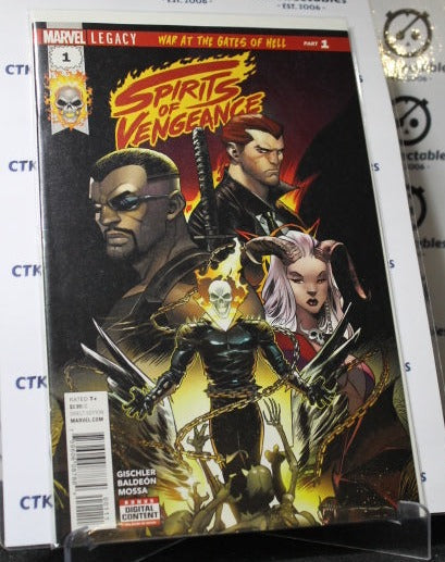 SPIRITS OF VENGEANCE # 1 GHOST RIDER NM MARVEL COMIC BOOK 2017