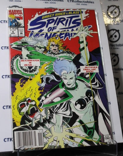 GHOST RIDER & BLAZE SPIRITS OF VENGEANCE # 4 NM MARVEL COMIC BOOK 1992