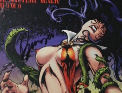VENGEANCE OF VAMPIRELLA # 16 PART 3 OF 6 VAMPI UNIVERSE SIGNED BUZZ HARRIS COMICS 1995