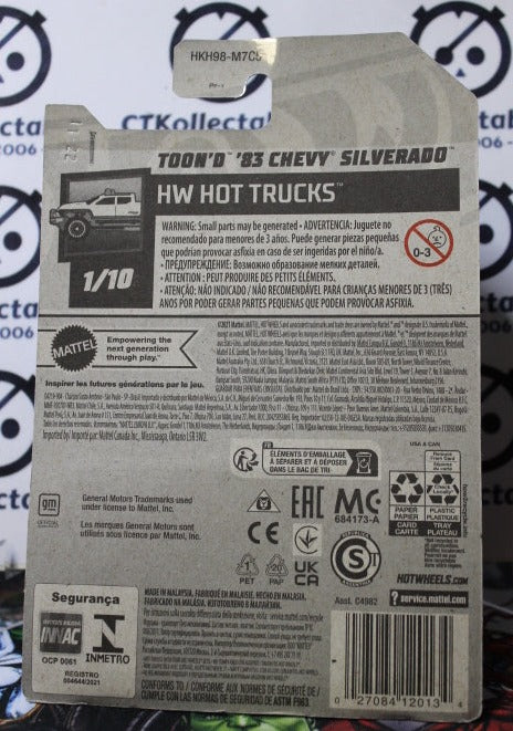 HOT WHEELS MATTEL TOON'D 83 CHEVY SILVERADO GREEN 93/250 TOONED 1/10 - 2021