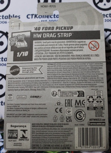 HOT WHEELS '40 FORD PICKUP 1/10 HW DRAG STRIP 181/250 - 2021