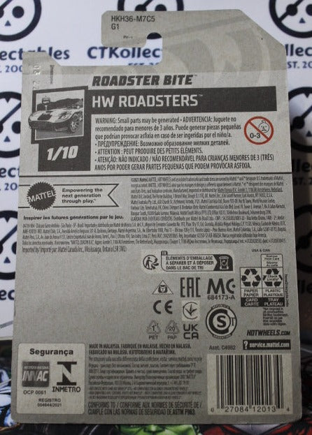HOT WHEELS MATTEL ROADSTER BITE 12/250 HW ROADSTERS 1/10 - 2021