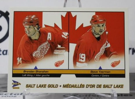 BRENDAN SHANAHAN STEVE YZERMAN # 5 PACIFIC McDONALD'S 2002-03 DETROIT RED WINGS NHL HOCKEY TRADING CARD