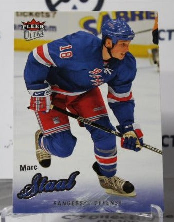 MARC STAAL # 57 ROOKIE FLEER ULTRA 2008-09 NEW YORK RANGERS NHL HOCKEY TRADING CARD