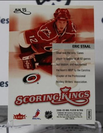 ERIC STAAL # SK15 SCORING KING FLEER ULTRA 2008-09 CAROLINA HURRICANES NHL HOCKEY TRADING CARD