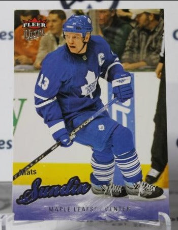 MATS SUNDIN # 89 FLEER ULTRA 2008-09 TORONTO MAPLE LEAFS NHL HOCKEY TRADING CARD