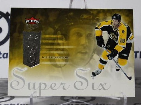 JOE THORNTON # SS2 FLEER ULTRA 2005-06 BOSTON BRUINS NHL HOCKEY TRADING CARD