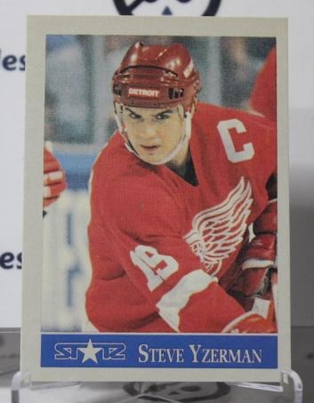 STEVE YZERMAN STATZ 1990-91 DETROIT RED WINGS NHL HOCKEY TRADING CARD