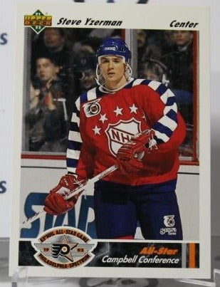 STEVE YZERMAN # 626 UPPER DECK 1991-92 DETROIT RED WINGS NHL HOCKEY TRADING CARD