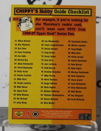 STEVE YZERMAN # 313 UPPER DECK 1997-98 DETROIT RED WINGS NHL HOCKEY TRADING CARD