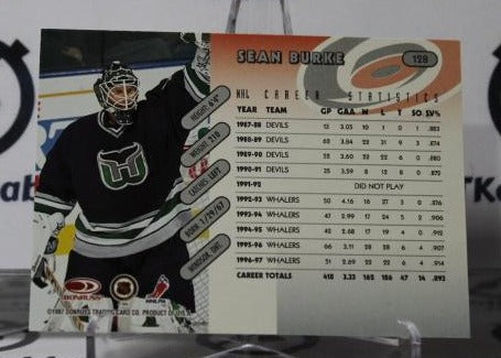 SEAN BURKE # 128 DONRUSS 1997-98 HOCKEY GOALTENDER HARTFORD WHALERS NHL CARD