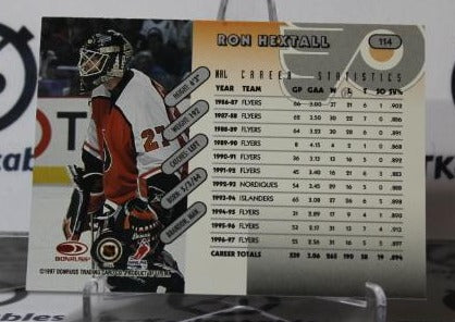 RON HEXTALL # 114 DONRUSS 1997-98 HOCKEY GOALTENDER PHILADELPHIA FLYERS CARD