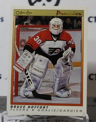 BRUCE HOFFORT # 42 O-PEE CHEE PREMIER 1990-91 HOCKEY GOALTENDER PHILADELPHIA FLYERS CARD