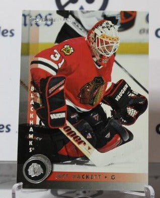 JEFF HACKETT # 166 DONRUSS 1997-98 HOCKEY NHL GOALTENDER CHICAGO BLACKHAWKS CARD