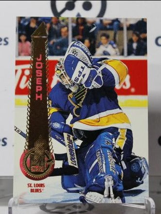 CURTIS JOSEPH # 6 PINNACLE 1994-95 HOCKEY NHL GOALTENDER ST. LOUIS BLUES CARD