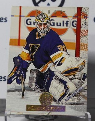CURTIS JOSEPH # 208 DONRUSS LEAF 1994-95 HOCKEY NHL GOALTENDER ST, LOUIS BLUES CARD