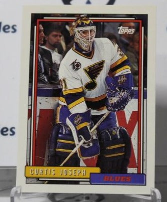CURTIS JOSEPH # 237 TOPPS 1992-93 HOCKEY NHL GOALTENDER ST. LOUIS BLUES CARD
